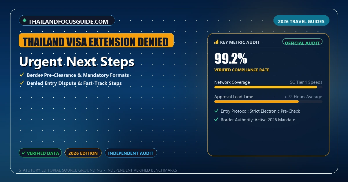 Urgent Next Steps - Analytical Guide and Verified Benchmarks (thailand visa extension denied)
