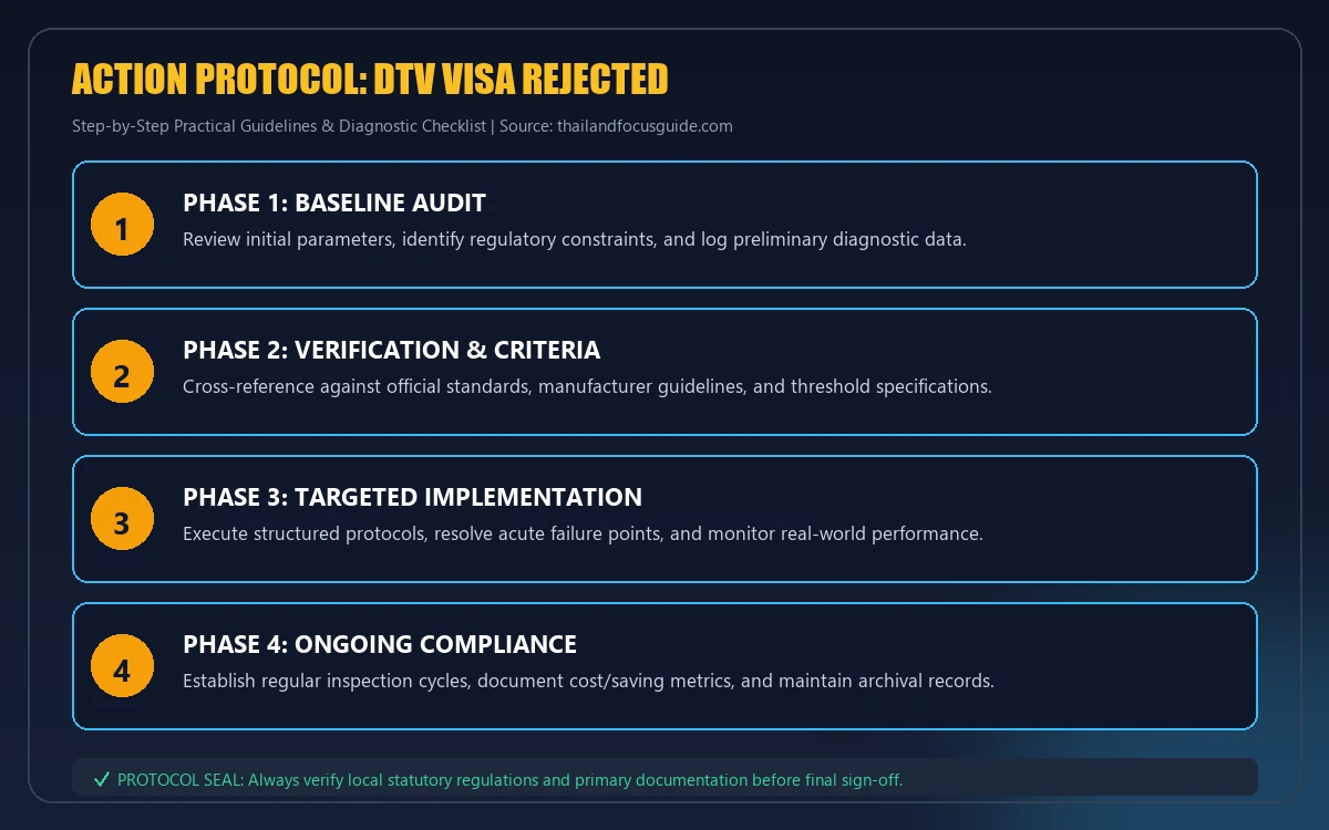 Step-by-step implementation protocol for dtv visa rejected