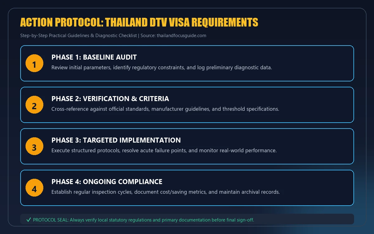 Step-by-step implementation protocol for thailand dtv visa requirements