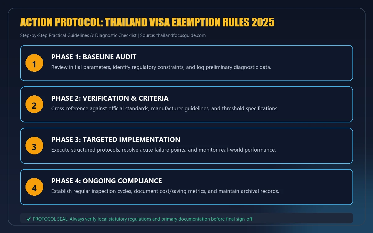 Step-by-step implementation protocol for Thailand visa exemption rules 2025