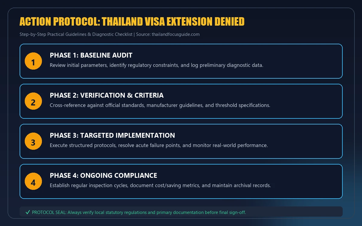 Step-by-step implementation protocol for thailand visa extension denied