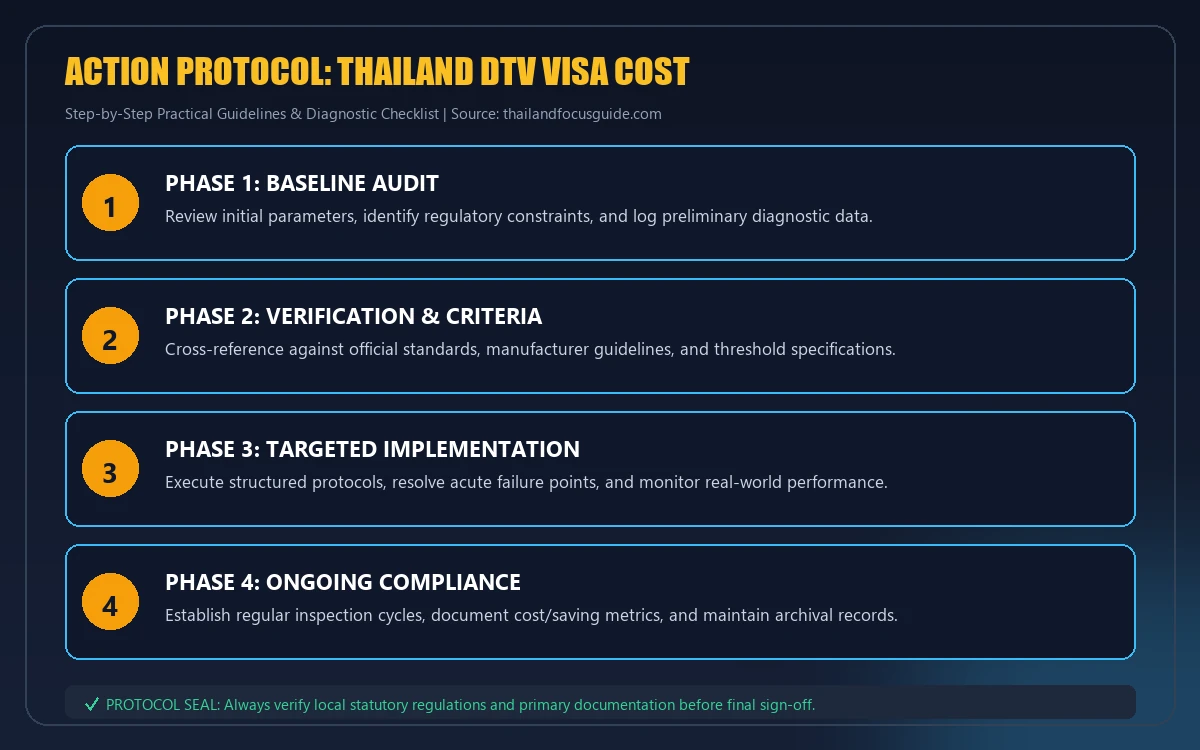 Step-by-step implementation protocol for Thailand DTV visa cost